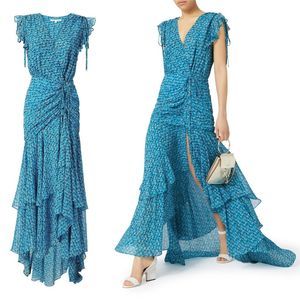 Veronica Beard Samara Silk Maxi Dress, size 4